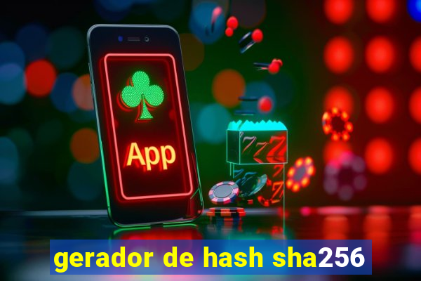 gerador de hash sha256